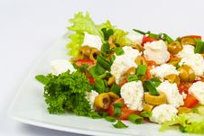 Salad With Olives And Feta Royalty Free Stock Images Salad With Olives And Feta Royalty Free Stock Images