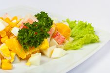 Egg Salad With Crab Sticks Stock Images