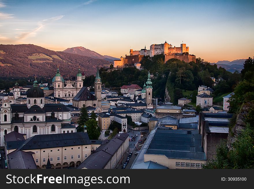 Salzburg in Austria is named World Culture Heritage. Salzburg in Austria is named World Culture Heritage