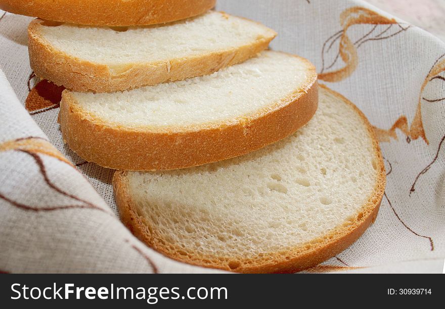 Bread on a light background (details)