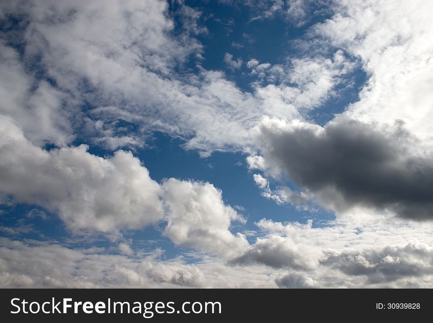 The Blue Sky and Clouds. The Blue Sky and Clouds