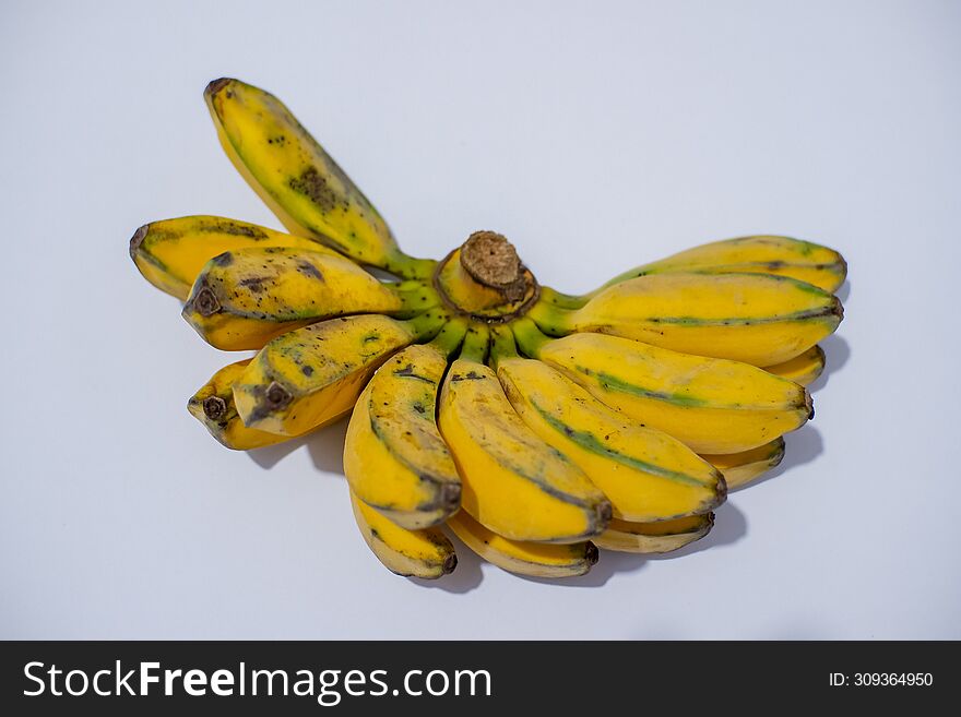 a bunch of ripe bananas, famous in Indonesia called