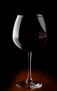 Wine Glass With Red Wine Royalty Free Stock Image