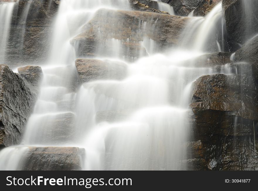 A waterfall in sweden cald ramhultafallet. A waterfall in sweden cald ramhultafallet