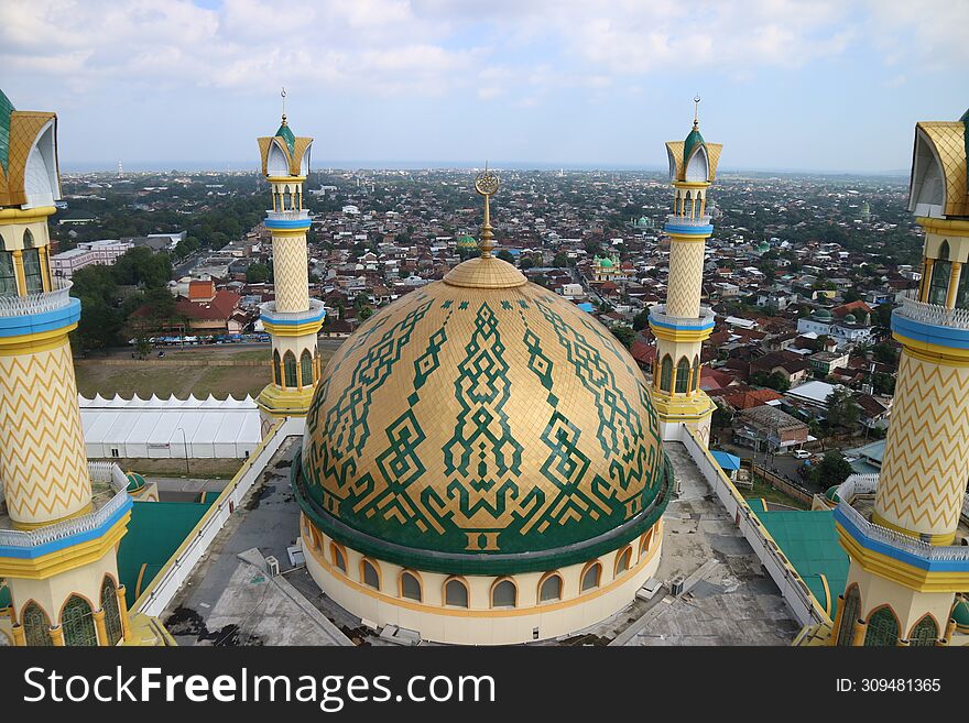 dome of the Islamic Center building in Lombok