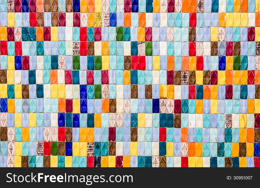 Colored Tiles - Textured Background