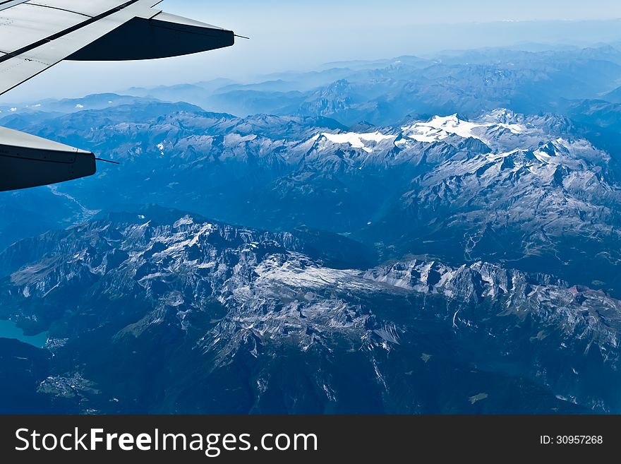 Flight over the Alps