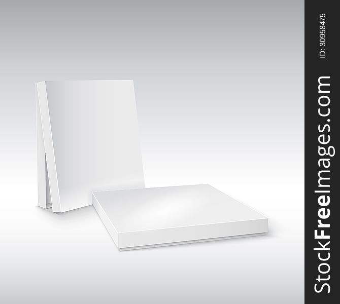 Box On White. Ready For Your Design.