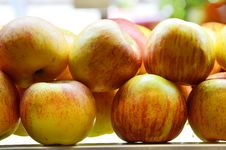 Yummy Pile Of Apples In A Market Stall Stock Photo Yummy Pile Of Apples In A Market Stall Stock Photo