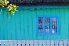 Detail Of Traditional Blue Painted House In Danube Delta Stock Image Detail Of Traditional Blue Painted House In Danube Delta Stock Image