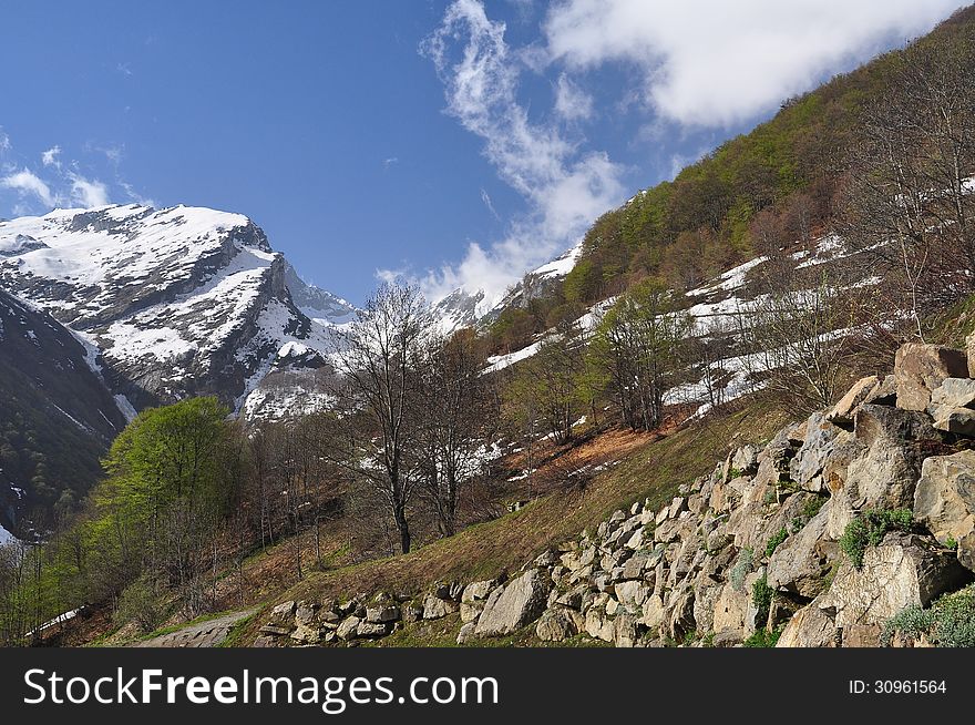 Province Of Cuneo, Italy. Maritime Alps