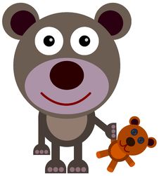 Bear With A Bear Stock Photos