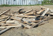 Free Used Lumber Royalty Free Stock Photo - 30975815