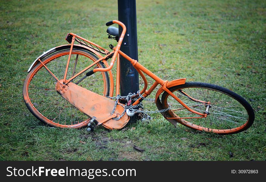 Orange Retro Bicycle