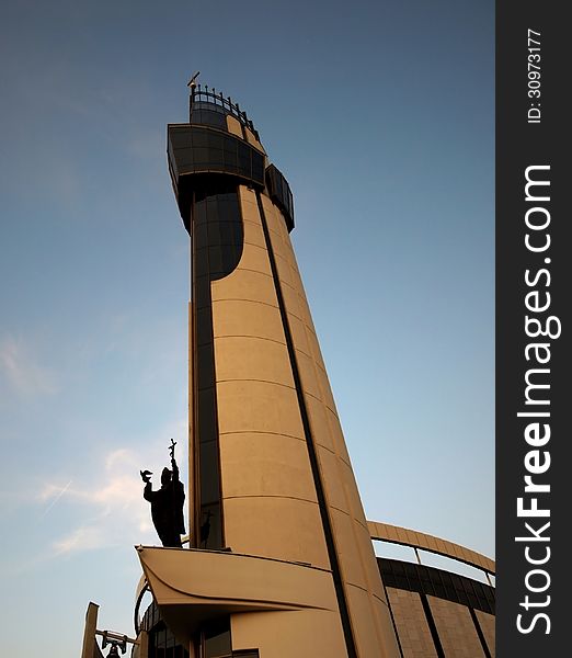 The tower of church in Krakow - Lagiewniki.