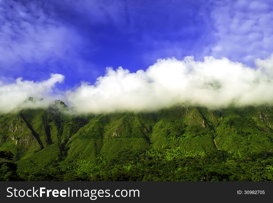 Caught Clouds. Samosir Island, Lake Toba, North Sumatra, Indonesia. Caught Clouds. Samosir Island, Lake Toba, North Sumatra, Indonesia.