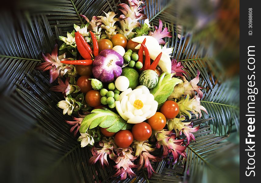 Beautiful vegetables at a farmer's productivity suite