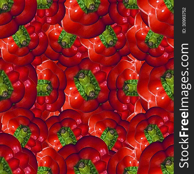 Vegetable pattern composition in saturated red and green colors. Vegetable pattern composition in saturated red and green colors.