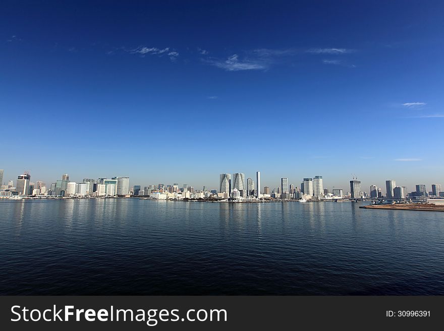 Tokyo bay view from Rainbow bridge