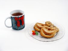 Tea And Snacks Royalty Free Stock Photo Tea And Snacks Royalty Free Stock Photo