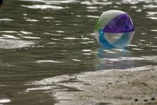 Beach Ball Floating Royalty Free Stock Images