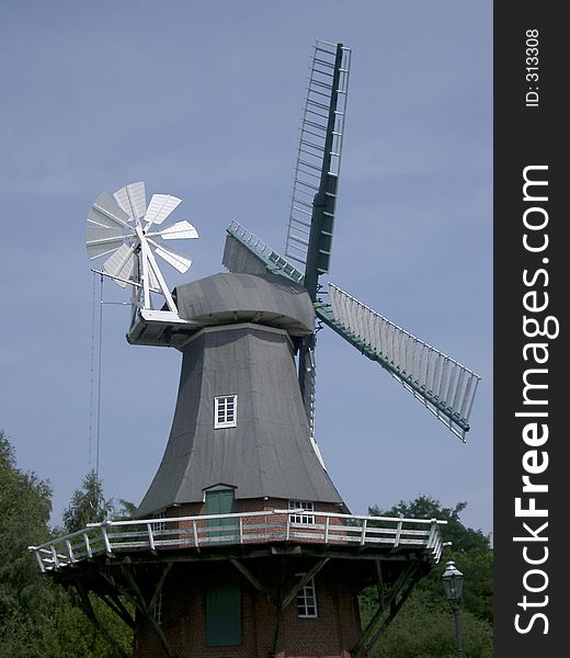 A wooden windmill (Germany)