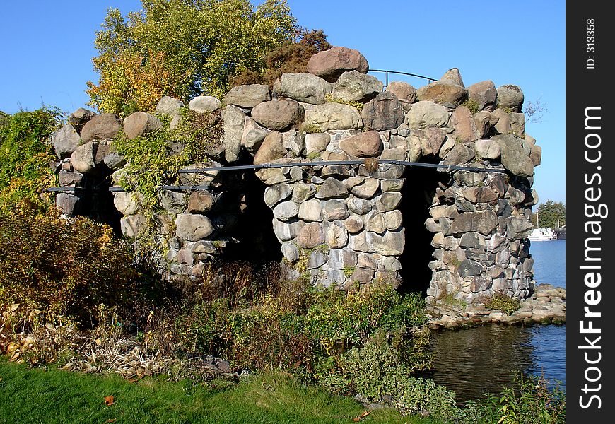 A cave in the castle schwerin