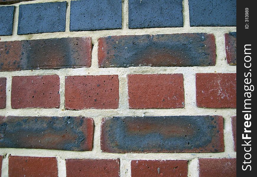 Brick wall face on. Brick wall face on