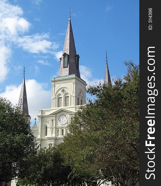 Cathedral at Jackson Square - New Orleans, Lousiana. Cathedral at Jackson Square - New Orleans, Lousiana
