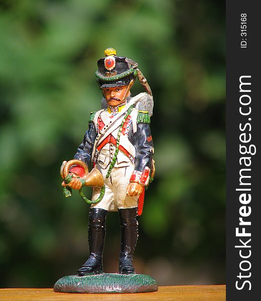 Old army soldier from France, ceramic