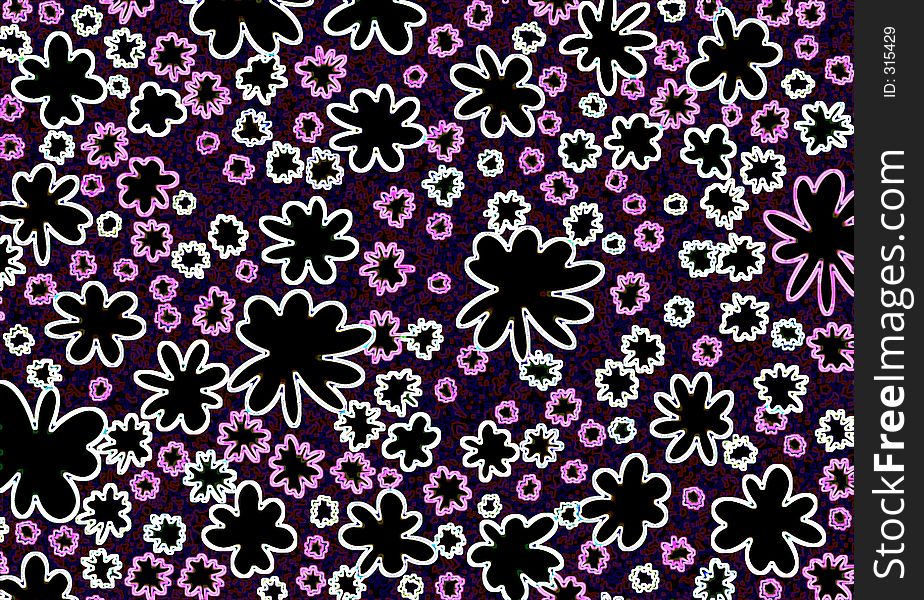 Design of flowered background. Design of flowered background