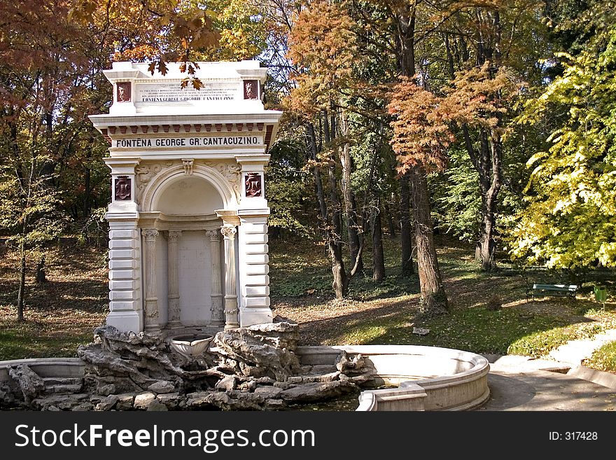 Fountain in teh park. Fountain in teh park