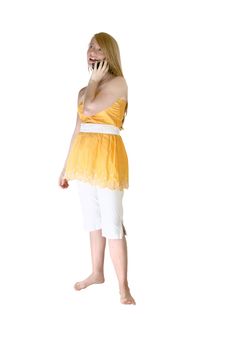 Beautiful Fourteen Year Old Girl Royalty Free Stock Photos