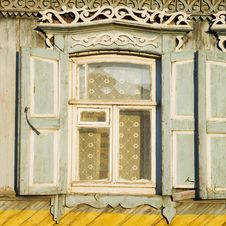 Traditional Russian Window Stock Images
