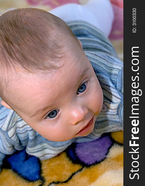 Infant With Blue Eyes