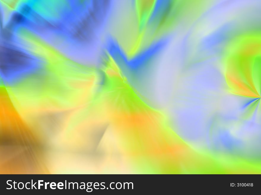 Abstract dynamical composition on multi-color background. Abstract dynamical composition on multi-color background