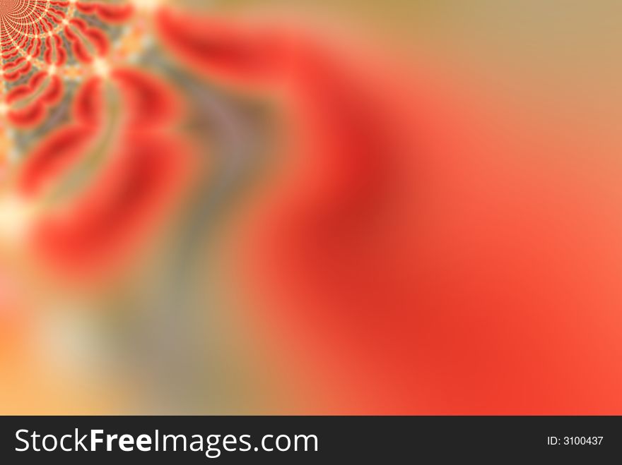 Abstract dynamical composition on red background. Abstract dynamical composition on red background