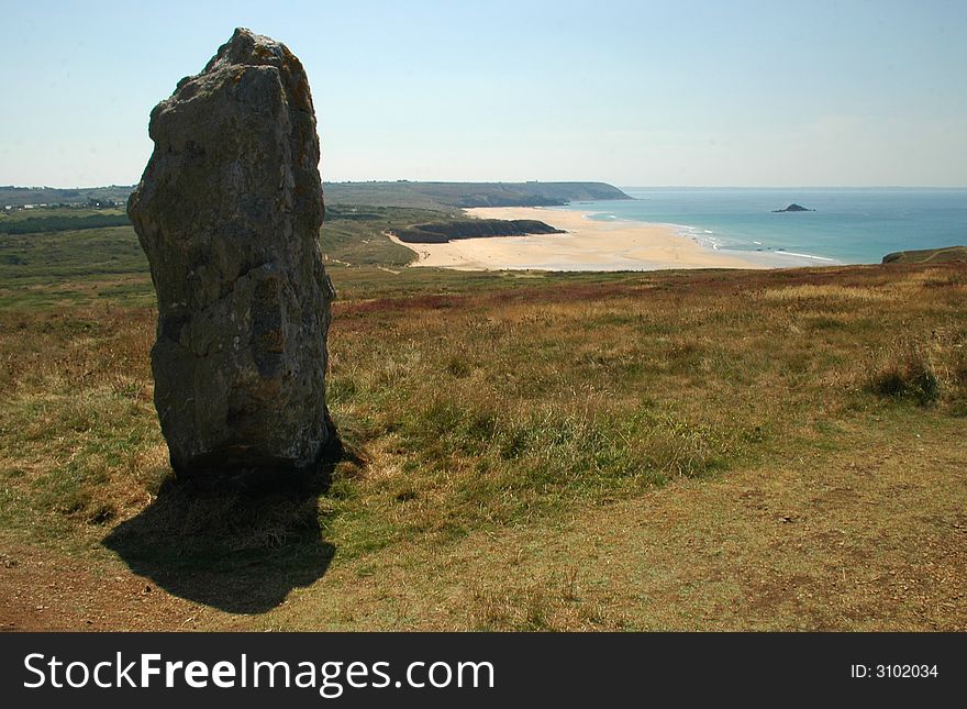 Menhir near the beach