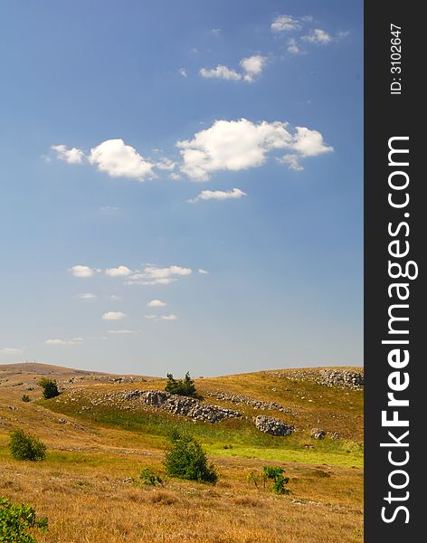 Mountain plateau Karabi in Krimea, Ukraine