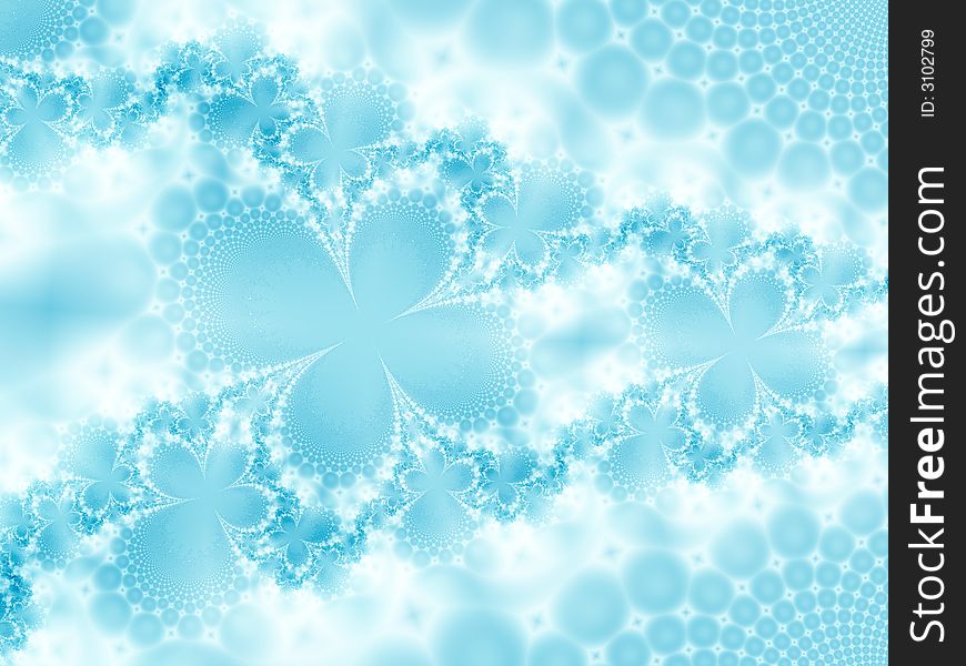 Abstract ice-flowers. Beautiful fractal image. Abstract ice-flowers. Beautiful fractal image