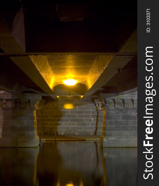 Underneath a bridge in the Publc Garden.  Boston, MA. Underneath a bridge in the Publc Garden.  Boston, MA.