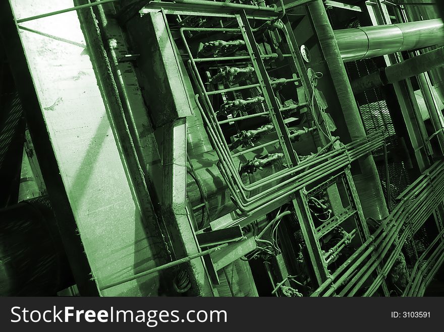 Pipes Inside Energy Plant