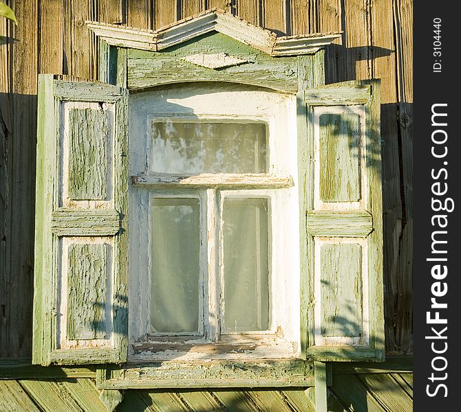 Traditional russian window