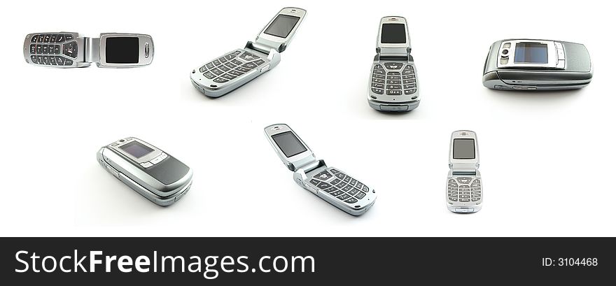 Photo collection of mobile phones. Photo collection of mobile phones