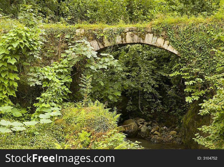 Old stone bridge at north east Turkey. Old stone bridge at north east Turkey