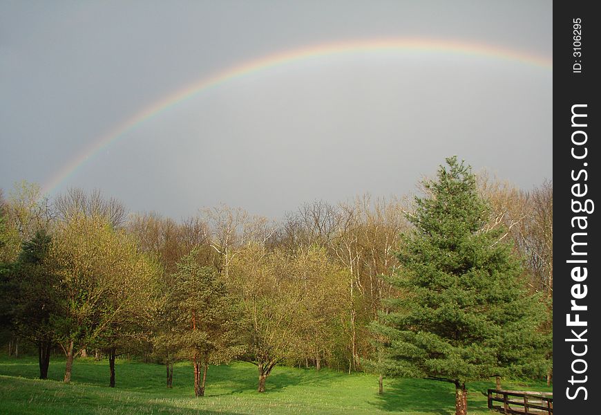 Beutfiul rainbow after a quick summer storm