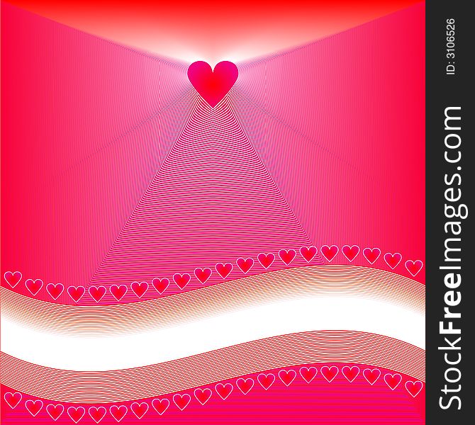 Heart background design for valentines day or other romantic venue