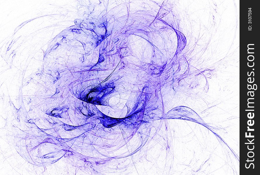 Blue Smoke Abstract