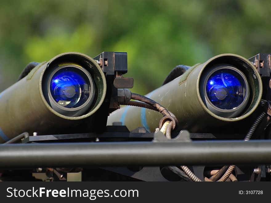 Missile mounted on the armor vehicle. Missile mounted on the armor vehicle