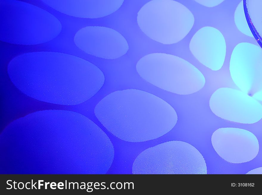 A abstract image of blue round shapes. A abstract image of blue round shapes